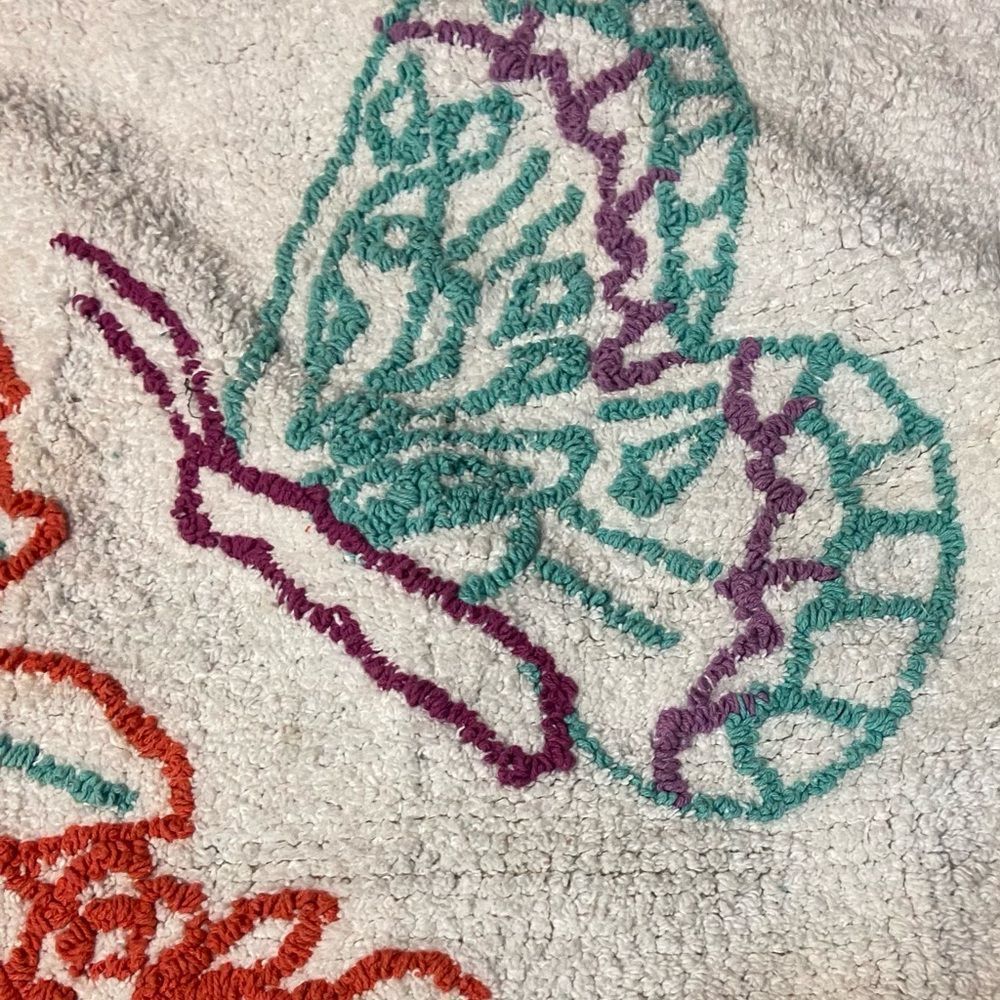 NWT Pioneer Woman  Butterfly Garden Bath Rug 20” x 32” - Picture 5 of 13